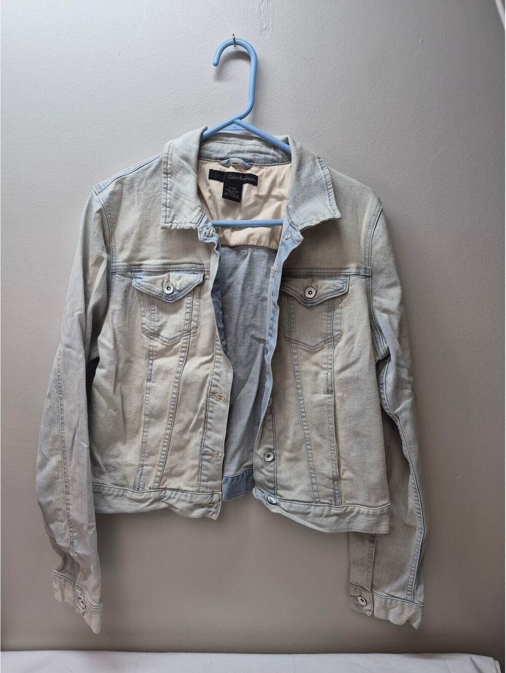 Calvin Klein Jeans Light Wash Denim Jacket XL B362